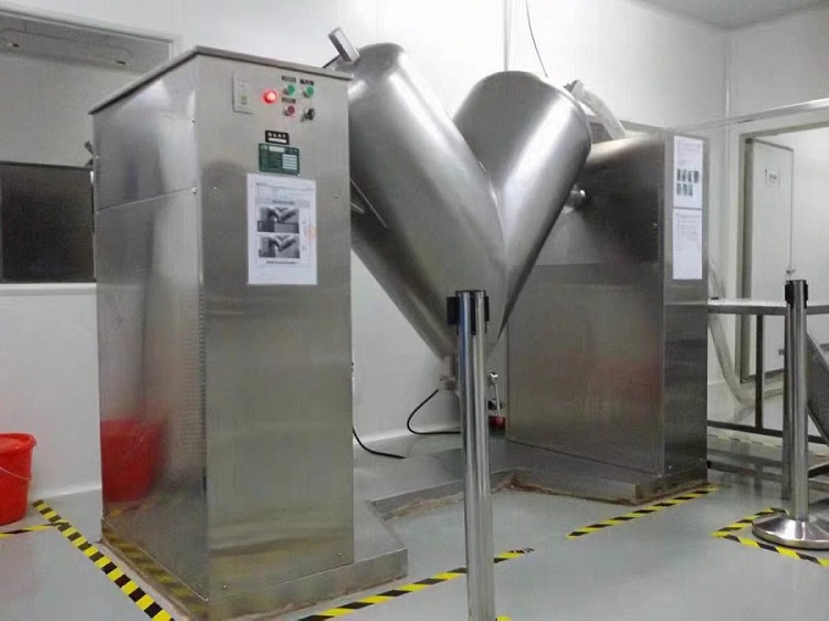 304 Stainless Steel Drum Type Powder Mixer Cone Mixer For Mixing Powders High Uniformity Drum Type D
