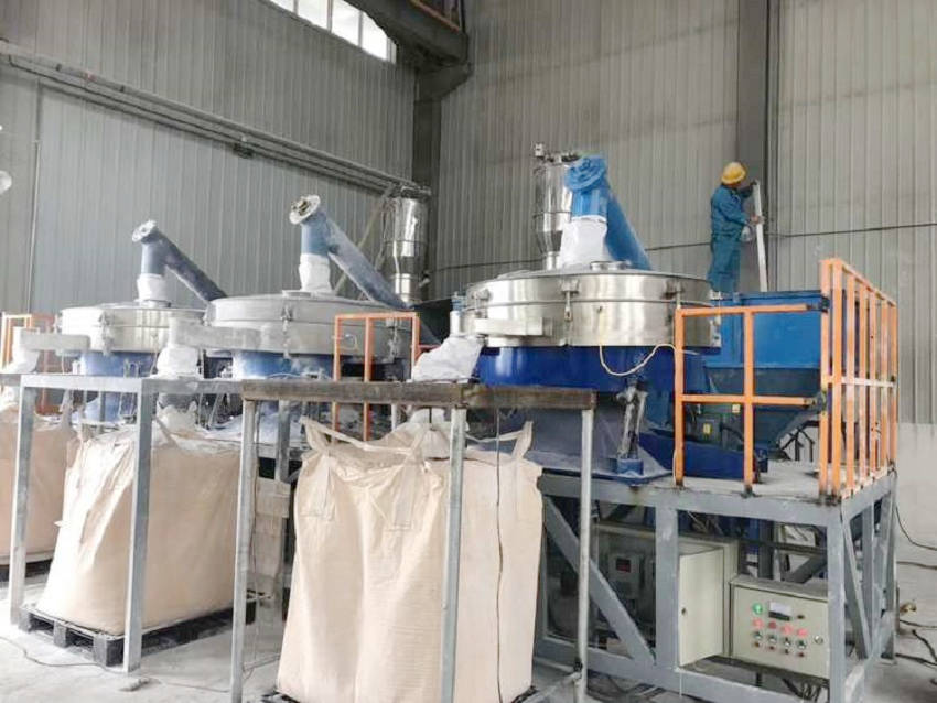 Electric Vibration Screening Machine in cement production process Application