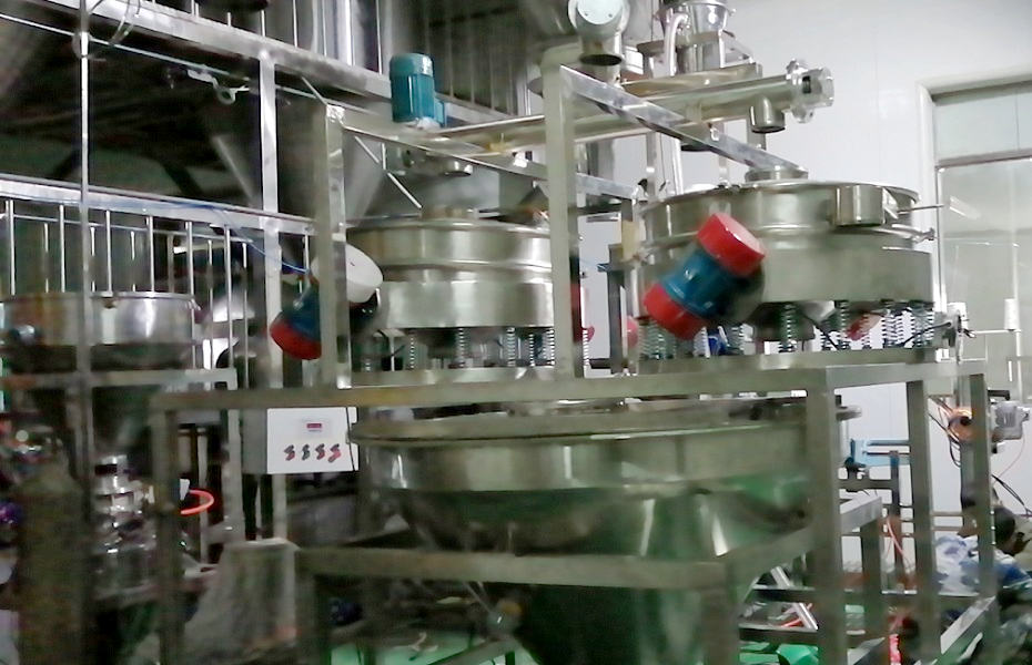 Starch flour sieving circular vibrating sieve machine