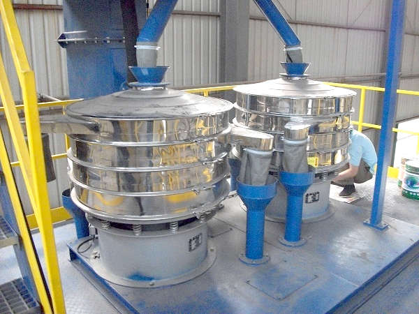 Round vibratory sifter for powder sieving